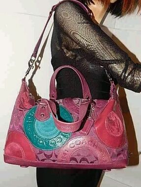 Coach Ashley Pieced Patchwork Satchel w/ Shoulder Strap- Limited Edition!